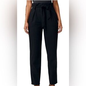 Lita by Ciara black paperbag pants. Black, high waisted. Size 10.